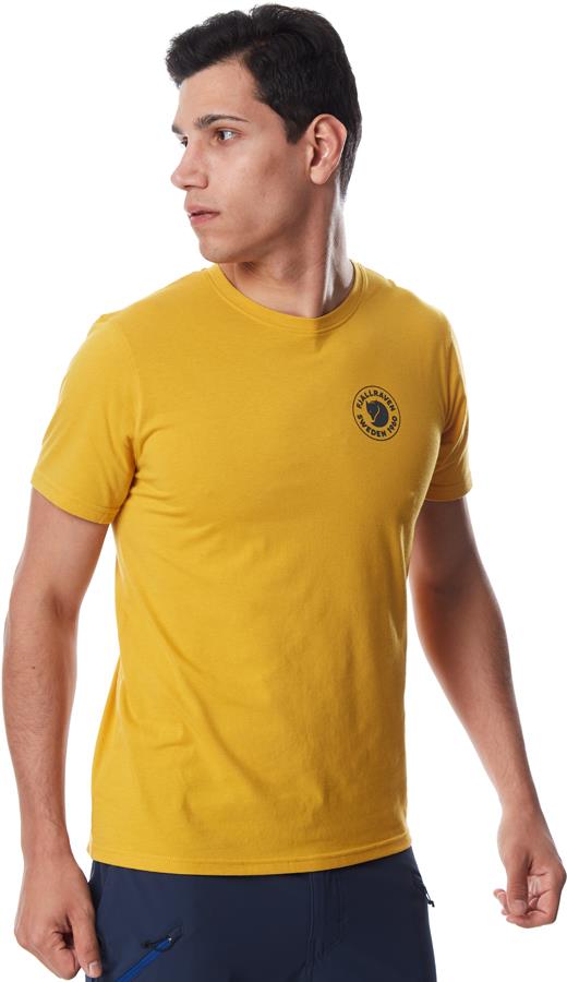 Discounts Fjallraven 1960 Logo Short Sleeve T-Shirt, XL Ochre with original model at attractive prices in United